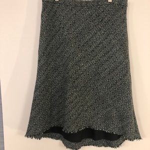 Banana Republic Wool Blend Skirt Size 8 Wool Blend Acrylic Nylon Side Zip Cute